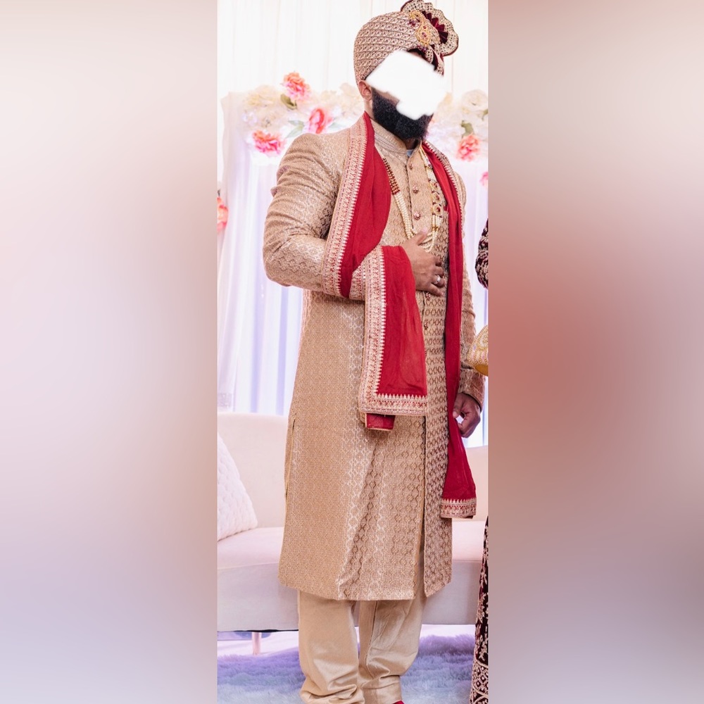 Wedding sherwani for men, Indian wedding attire for groom